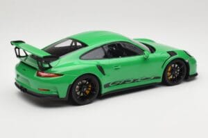 Porsche 911 991.1 GT3 RS Green Black Wheels Minichamps 1:18 153066228 Diecast - image 2 of 6