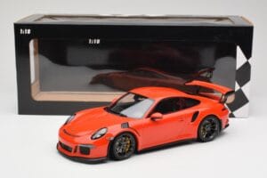Porsche 911 991.1 GT3 RS Lava Orange Minichamps 1:18 155066220 Diecast - image 6 of 6