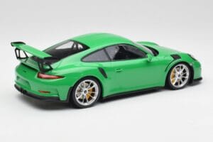 Porsche 911 991.1 GT3 RS Lizard Green & Silver Wheels Minichamps 1:18 153066229 Diecast - image 2 of 6