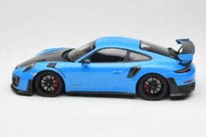 Porsche 911 991.2 GT2 RS Blue with Black Wheels Minichamps 1:18 155068308 Diecast - image 3 of 6