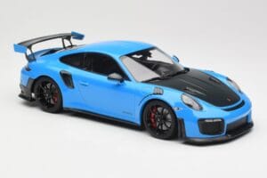 Porsche 911 991.2 GT2 RS Blue with Black Wheels Minichamps 1:18 155068308 Diecast - image 4 of 6