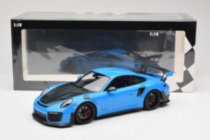 Porsche 911 991.2 GT2 RS Blue with Black Wheels Minichamps 1:18 155068308 Diecast - image 6 of 6
