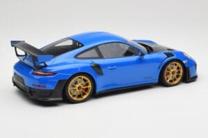 Porsche 911 991.2 GT2 RS Blue With Golden Wheels Minichamps 1:18 155068302 Diecast - image 2 of 6
