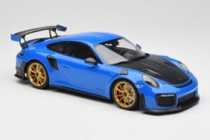 Porsche 911 991.2 GT2 RS Blue With Golden Wheels Minichamps 1:18 155068302 Diecast - image 4 of 6