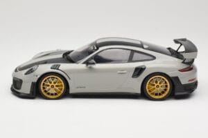 Porsche 911 991.2 GT2 RS Chalk Weissach Package Golden Wheels Minichamps 1:18 155068304 Diecast - image 3 of 6
