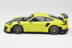 Porsche 911 991.2 GT2 RS Lime Green with Silver Wheels Minichamps 1:18 155068309 Diecast - image 3 of 6
