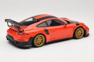 Porsche 911 991.2 GT2 RS Orange Weissach Package Golden Wheels Minichamps 1:18 155068305 Diecast - image 2 of 6