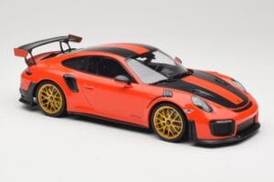 Porsche 911 991.2 GT2 RS Orange Weissach Package Golden Wheels Minichamps 1:18 155068305 Diecast - image 4 of 6