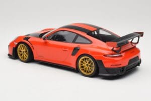 Porsche 911 991.2 GT2 RS Orange Weissach Package Golden Wheels Minichamps 1:18 155068305 Diecast - image 5 of 6