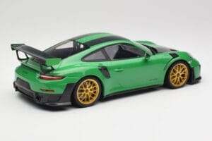 Porsche 911 991.2 GT2 RS Weissach Package British Racing Green & Golden Wheels Minichamps 1:18 153068318 Diecast - image 2 of 6