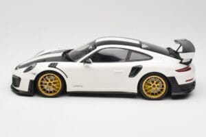 Porsche 911 991.2 GT2 RS Weissach Package White With Golden Wheels Minichamps 1:18 153068308 Diecast - image 3 of 6