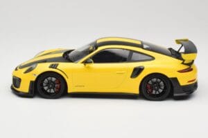 Porsche 911 991.2 GT2 RS Weissach Package Yellow with Black Wheels Minichamps 1:18 155068311 Diecast - image 3 of 6