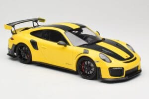 Porsche 911 991.2 GT2 RS Weissach Package Yellow with Black Wheels Minichamps 1:18 155068311 Diecast - image 4 of 6