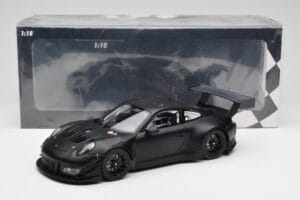 Porsche 911 991.2 GT3 R Matte Black Minichamps 1:18 155186901 Diecast - image 6 of 6