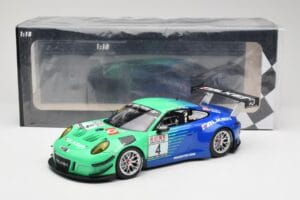 Porsche 911 991.2 GT3 R #4 Falken K. Bachler / M. Ragginger VLN Winner Round 6 2018 Minichamps 1:18 153186994 Diecast - image 6 of 6