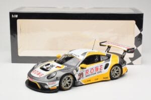 Porsche 911 991.2 GT3 R #99 Rowe Racing D. Olsen / M. Campbell 24 Hours of Spa 2019 Minichamps 1:18 155196099 Diecast - image 6 of 6