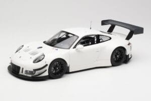 Porsche 911 991.2 GT3 R White with Black Wheels Minichamps 1:18 155186900 Diecast