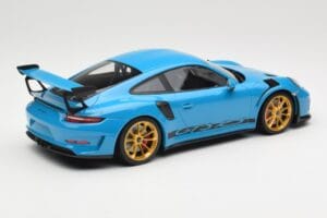 Porsche 911 991.2 GT3 RS Blue With Golden Wheels Minichamps 1:18 155068222 Diecast - image 2 of 6