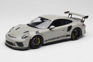Porsche 911 991.2 GT3 RS Chalk Wording Black Wheels Minichamps 1:18 153068230 Diecast