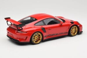 Porsche 911 991.2 GT3 RS Red With Golden Wheels Minichamps 1:18 155068220 Diecast - image 2 of 6