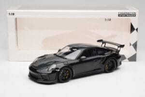 Porsche 911 991.2 GT3 RS Weissach Package Black & Black Wheels Minichamps 1:18 153068228 Diecast - image 6 of 6