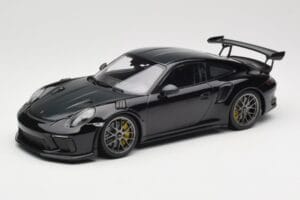 Porsche 911 991.2 GT3 RS Weissach Package Black Silver Magnesium Wheels Minichamps 1:18 153068229 Diecast