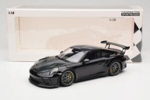 Porsche 911 991.2 GT3 RS Weissach Package Black Silver Magnesium Wheels Minichamps 1:18 153068229 Diecast - image 6 of 6