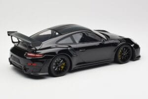 Porsche 911 991.2 GT3 RS Weissach Package Black With Black Wheels Minichamps 1:18 153068321 Diecast - image 2 of 6