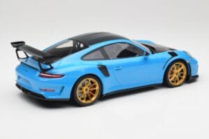 Porsche 911 991.2 GT3 RS Weissach Package Blue & Golden Wheels Minichamps 1:18 153068232 Diecast - image 2 of 6