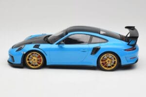 Porsche 911 991.2 GT3 RS Weissach Package Blue & Golden Wheels Minichamps 1:18 153068232 Diecast - image 3 of 6