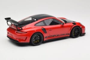 Porsche 911 991.2 GT3 RS Weissach Package Guards Red Black Wheels Minichamps 1:18 153068223 Diecast - image 2 of 6
