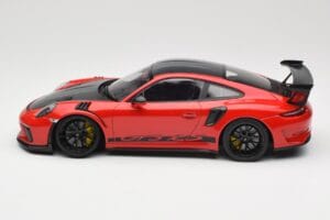 Porsche 911 991.2 GT3 RS Weissach Package Guards Red Black Wheels Minichamps 1:18 153068223 Diecast - image 3 of 6