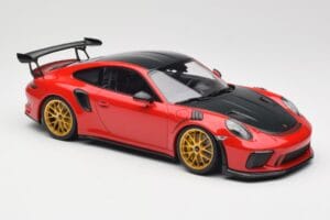 Porsche 911 991.2 GT3 RS Weissach Package Guards Red Golden Magnesium Wheels Minichamps 1:18 153068236 Diecast - image 4 of 6