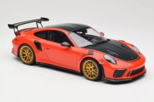 Porsche 911 991.2 GT3 RS Weissach Package Lava Orange Golden Magnesium Wheels Minichamps 1:18 153068227 Diecast - image 4 of 6