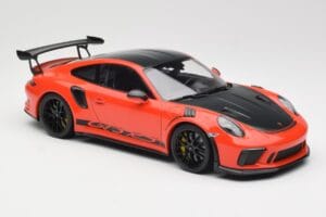 Porsche 911 991.2 GT3 RS Weissach Package Lava Orange Wording Black Magnesium Wheels Minichamps 1:18 153068226 Diecast - image 4 of 6