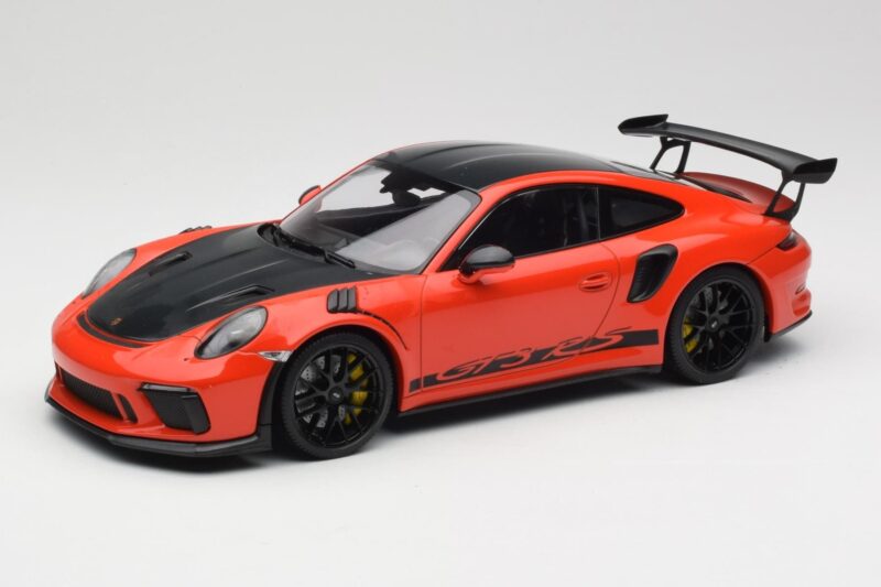 Porsche 911 991.2 GT3 RS Weissach Package Lava Orange Wording Black Magnesium Wheels Minichamps 1:18 Porsche 911 991.2 GT3 RS Weissach Package Lava Orange Wording Black Magnesium Wheels Minichamps 1:18 153068226 Diecast