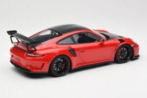 Porsche 911 991.2 GT3 RS Weissach Package Red with Black Wheels Minichamps 1:18 155068230 Diecast - image 2 of 6