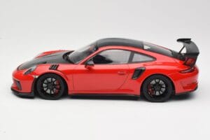Porsche 911 991.2 GT3 RS Weissach Package Red with Black Wheels Minichamps 1:18 155068230 Diecast - image 3 of 6