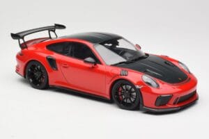 Porsche 911 991.2 GT3 RS Weissach Package Red with Black Wheels Minichamps 1:18 155068230 Diecast - image 4 of 6