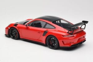 Porsche 911 991.2 GT3 RS Weissach Package Red with Black Wheels Minichamps 1:18 155068230 Diecast - image 5 of 6