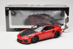 Porsche 911 991.2 GT3 RS Weissach Package Red with Black Wheels Minichamps 1:18 155068230 Diecast - image 6 of 6
