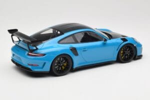 Porsche 911 991.2 GT3 RS Weissach Package Shark Blue Black Magnesium Wheels Minichamps 1:18 153068224 Diecast - image 2 of 6