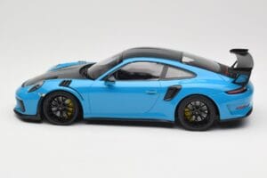 Porsche 911 991.2 GT3 RS Weissach Package Shark Blue Black Magnesium Wheels Minichamps 1:18 153068224 Diecast - image 3 of 6