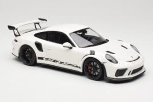 Porsche 911 991.2 GT3 RS White With Black Wheels Minichamps 1:18 155068224 Diecast - image 4 of 6