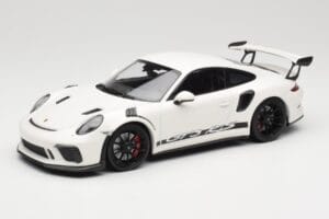 Porsche 911 991.2 GT3 RS White With Black Wheels Minichamps 1:18 155068224 Diecast