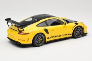 Porsche 911 991.2 GT3 RS Yellow Weissach Package Platinum Wheels Minichamps 1:18 155068221 Diecast - image 2 of 6
