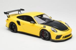 Porsche 911 991.2 GT3 RS Yellow with Black Wheels Minichamps 1:18 155068231 Diecast - image 4 of 6