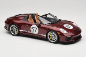Porsche 911 991.2 Speedster Heritage Edition Cherry Metallic GT Spirit 1:18 GT929 Resin - image 4 of 6