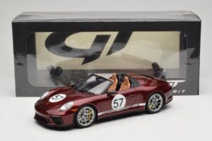 Porsche 911 991.2 Speedster Heritage Edition Cherry Metallic GT Spirit 1:18 GT929 Resin - image 6 of 6