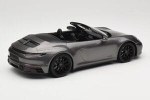 Porsche 911 992 Carrera 4 GTS Cabriolet Grey Metallic Minichamps 1:18 155063031 Diecast - image 2 of 6